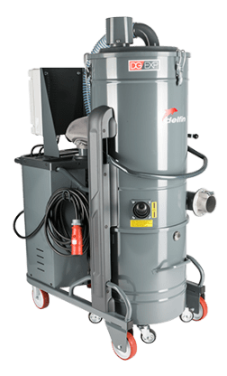 ZONE 22 ATEX CERTIFIED INDUSTRIAL VACUUM ON WHEELS DG 75 Z22 - II 3D
