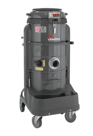 Industrial vacuum cleaner for fine dusts and solids