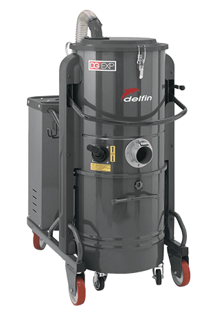 Three-phase industrial vacuum cleaners on wheels for dust, solids and liquids - DG EXP  