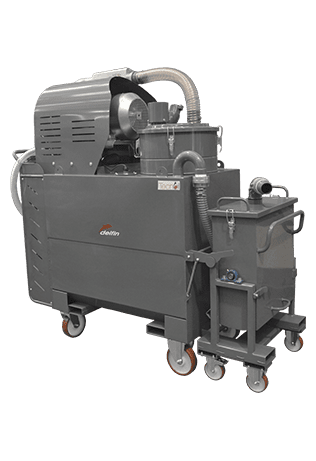 Industrial vacuum cleaner for emptying tanks and reservoirs TC600