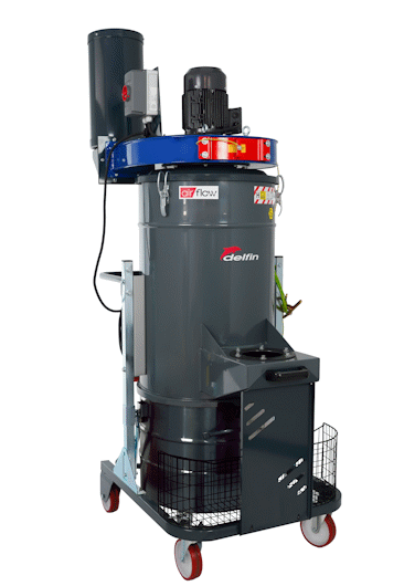 INDUSTRIAL CHIPS AND DUST COLLECTOR WITH AUTOMATIC FILTER CLEANING SYSTEM